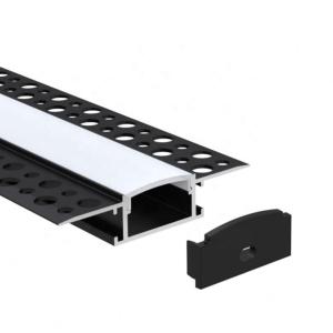 Wholesale Plaster Ceiling Black Aluminum LED Channel , Gypsum Profile Alloy 6063 Material from china suppliers