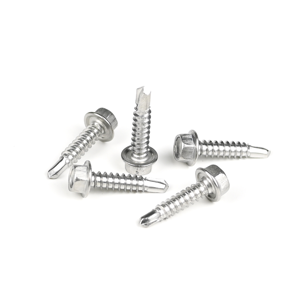 Stainless Steel 410 Self Drilling Screw Hex Washer Head for Metric Measurement System