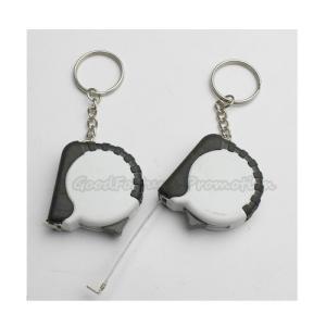 Wholesale Hot Sale Promotional printed logo measurement tape keychain keyrings gift from china suppliers