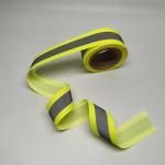 Highlight Yellow Reflective Webbing For Clothes Bags Sportswear Outwear Workwear
