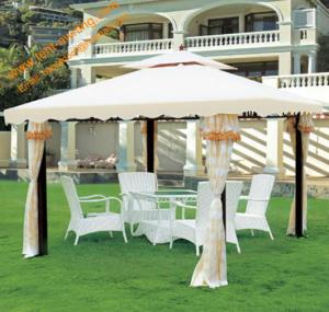 Wholesale Outdoor Leisure Powder coated Steel Garden Gazebo Canopy Garden Pavilion from china suppliers