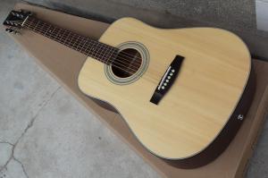 Wholesale Factory custom 41 inch 20 frets 18 natural wood color acoustic guitar with solid top mahogany back from china suppliers