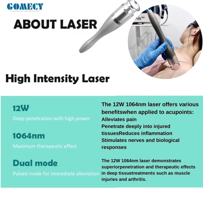 2 In 1 High Intensity Shockwave Therapy Device Physiotherapy 1064Nm Class IV High Power Therapeutic Laser For Pain Management