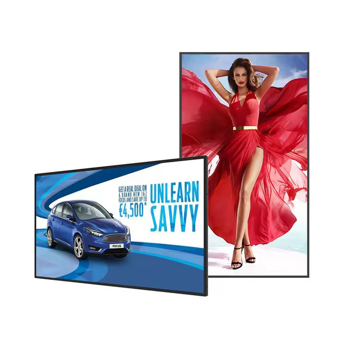 43in Advertising Players 65 Inch Wall Mounted Advertising Machine Screen