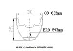 top quality Carbon MTB Tires 29er Hookless rims 30mm width 25mm depth for