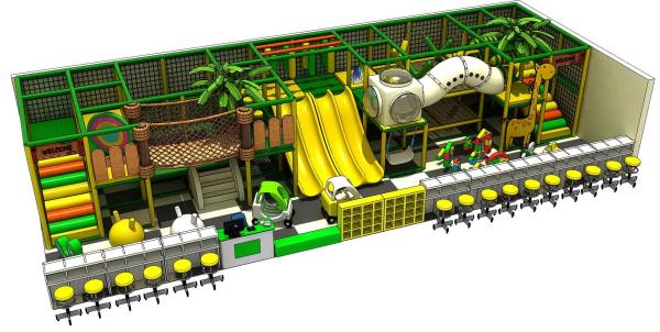 best selling forest theme kids indoor playroom children play zone with CE