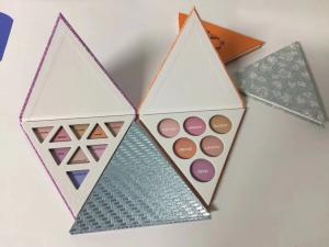 Wholesale Spot UV 6 Colors Triangular Shape Eyeshadow Palette Containers from china suppliers