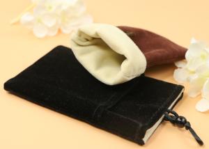 Wholesale 200gsm Velvet Drawstring Gift Bags With Outside Pocket Recyclable Ultra Light from china suppliers