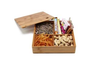 Wholesale Multipurpose Bamboo Wooden Tea Bag Storage Box For Food Storage Containers from china suppliers