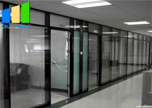 Wholesale Double Tempered Glass Aluminum Frame Fixed Office Partition For Conference Center from china suppliers