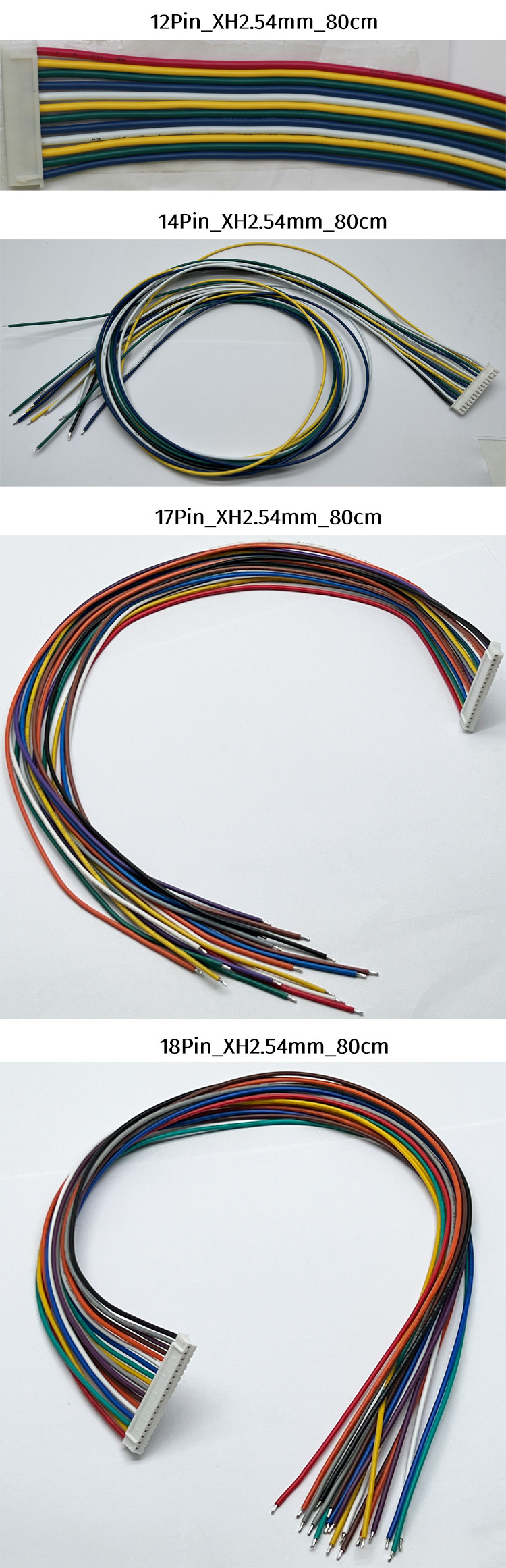 2 - 18 Pin Battery Accessories 22AWG 80cm Male Female Wire Cable Connector Set