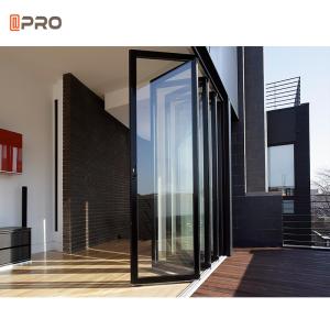Wholesale Soundproof Customized Aluminum glass folding door from china suppliers