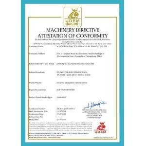 Guangzhou Halcyon-Hydraulic Co. Ltd Certifications