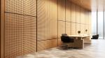 OEM Veneer Perforated Acoustic Panel Ceiling Tile Sound Absorber