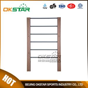 Wholesale outdoor gym equipment WPC materials based street workout bars from china suppliers