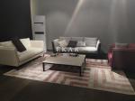 Rectangle Solid Wood Leather Modern Italian Coffee Table