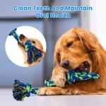 Indestructible Tough Rope Toys For Large Dogs 100% Cotton Teeth Cleaning