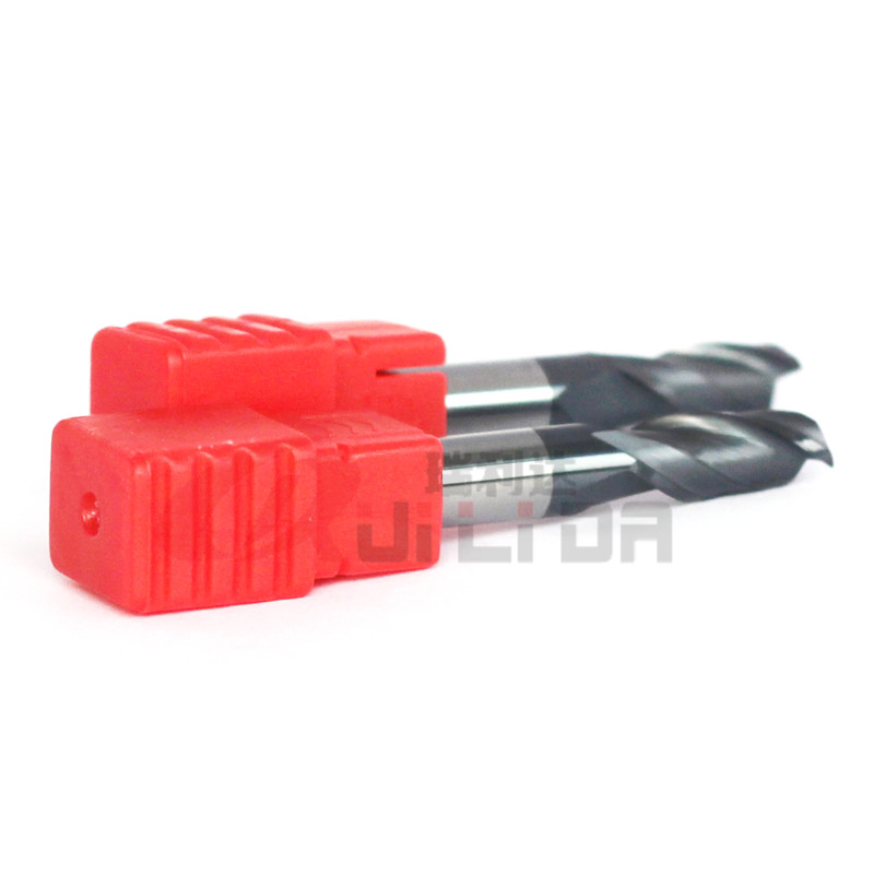 Hss 1/4" 6mm 2 Flute End Mill Flat Cnc Milling Bits AlTiN Coating HRC50