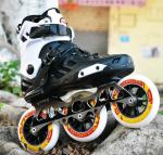 4 Wheels Black Outdoor Sports Products 2 In 1 Roller Skates PU Material