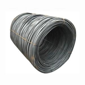 Wholesale Customized Q195/Q235/SAE1006-1008 Black Surface High Carbon Hot Rolled Steel Wire Rod 5.5mm in Coils from china suppliers