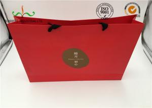 Wholesale Red Coated Paper Printed Gift Bags With Handles For Cosmetics Packaging from china suppliers