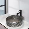 Buy cheap Chromed Finish Crystal Sink Bowl Elegant Bathroom Vanity Countertop Sink from wholesalers