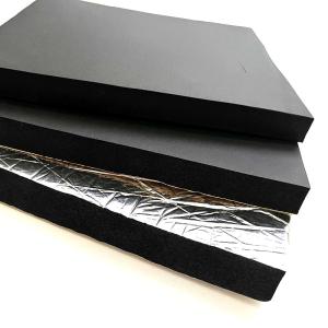 Wholesale Black Self Adhesive EPDM Cellular Rubber Sheet Aluminum Foil Sticky Single Sided Foam from china suppliers