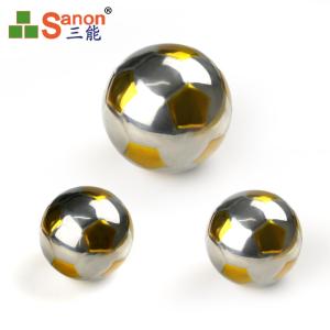 Wholesale 304 / 316 Stainless Steel Hollow Ball Golden Football Shape Decorative Balustrade from china suppliers