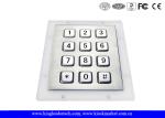 Metal Keys Industrial Numeric Keypad 12 Full Travel Button For Ticket Machines