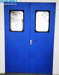 Galvanized Steel Pharmaceutical Swing Clean Room Door Automatic Colorful