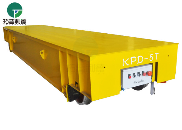 5 Tons Bulk Material Handler Warehouse Tow Cart Electrical With Flat Bed