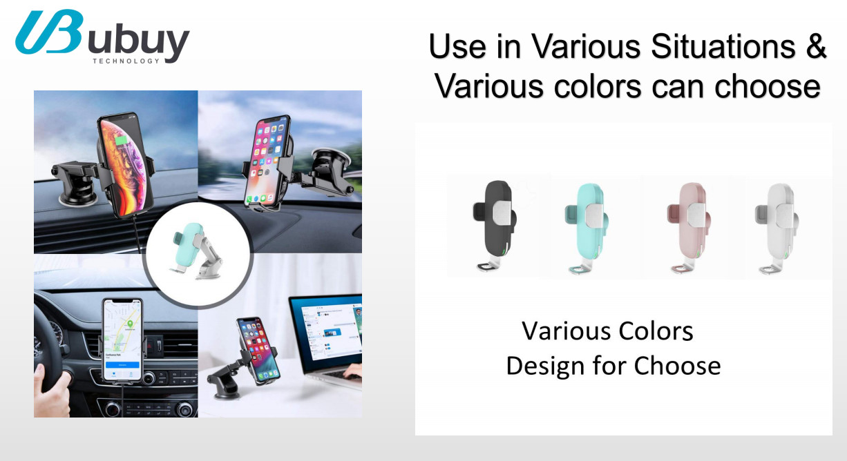 15 Watt Qi Wireless Fast Charging Car Charger