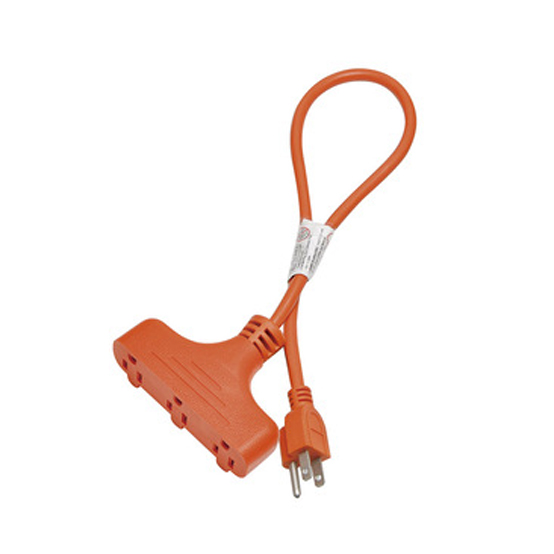 3 Outlet In/Outdoor Extension Cord With UL/CUL Passed