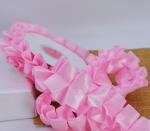 5cm/5m White Folded Pearls Bouquet Packaging Ribbon Flower Shop and Fabric Lace