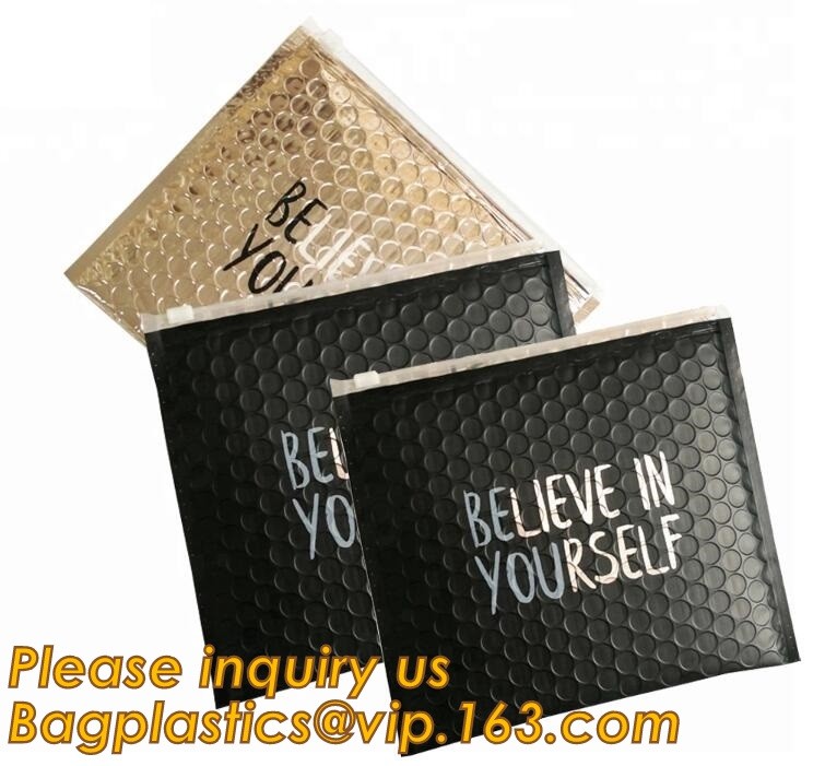 Holographic Zipper Slider Zip Lock Bubble Bag,Cosmetic Zipper Bag/Rose Gold Slider Bubble Bag with Logo,Slider Bubble Zi