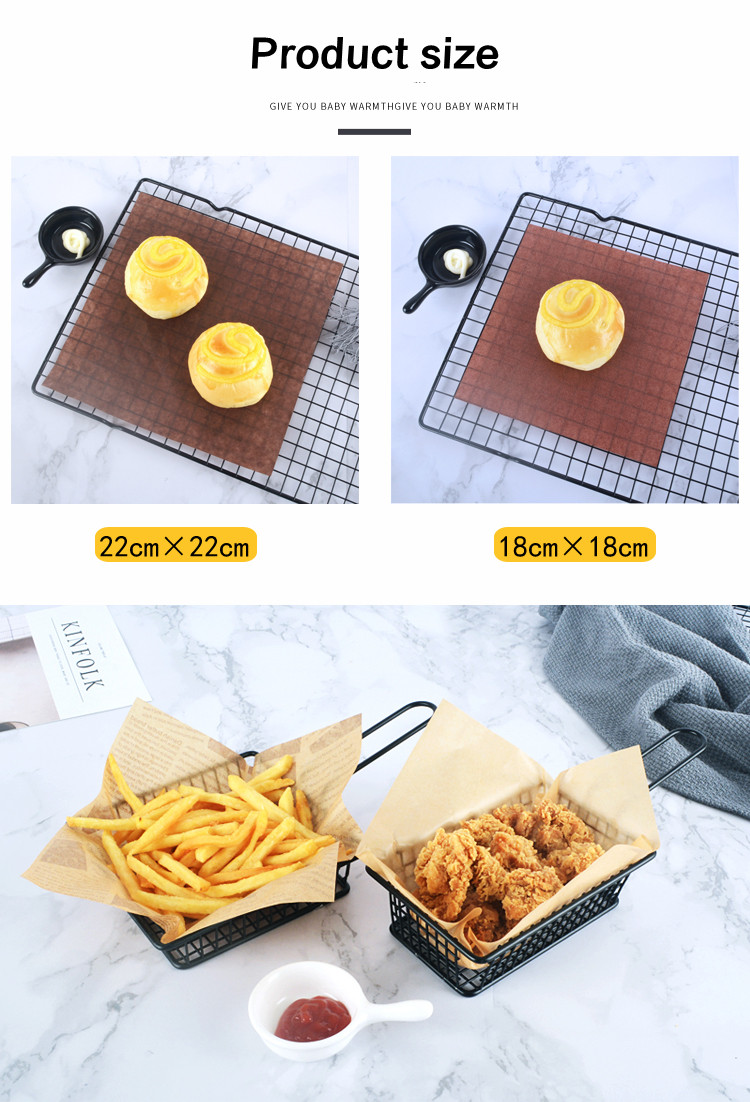 Fried Chicken Sandwich Burger Chocolate Wrapping Paper Kraft PE Coated