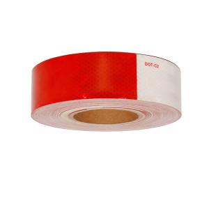 Wholesale Waterproof Adhesive DOT C2 Red and White Reflective Tape For Trucks Trailer from china suppliers