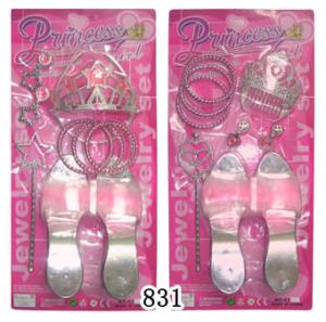 Wholesale Special design beauty set with plastic toy shoes ,crown,wand ,bracelet from china suppliers