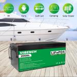 Visench Direct factory 48v 200ah lifepo4 battery Deep 6000 Cycles Solar Lifepo4