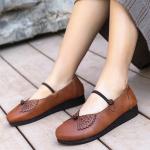 S395 Leather Shoes Handmade Toe Layer Cowhide High Quality Women'S Shoes Custom