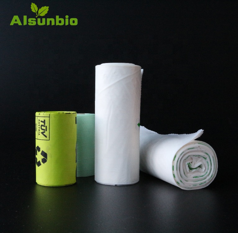100% Compostable Biodegradable Shopping Bag PLA For Food Fruit BPI Certified