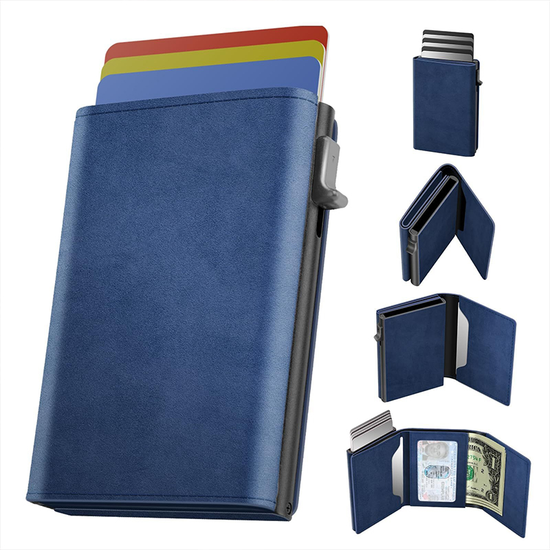 Keep Your Cards Safe and Stylish with Our Fashionable RFID Aluminum Metal Card Holder