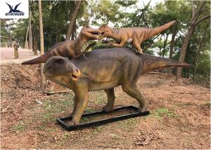 Wholesale Life Size Animatronic Dinosaur Garden Ornaments Mother And Baby Garden Display from china suppliers