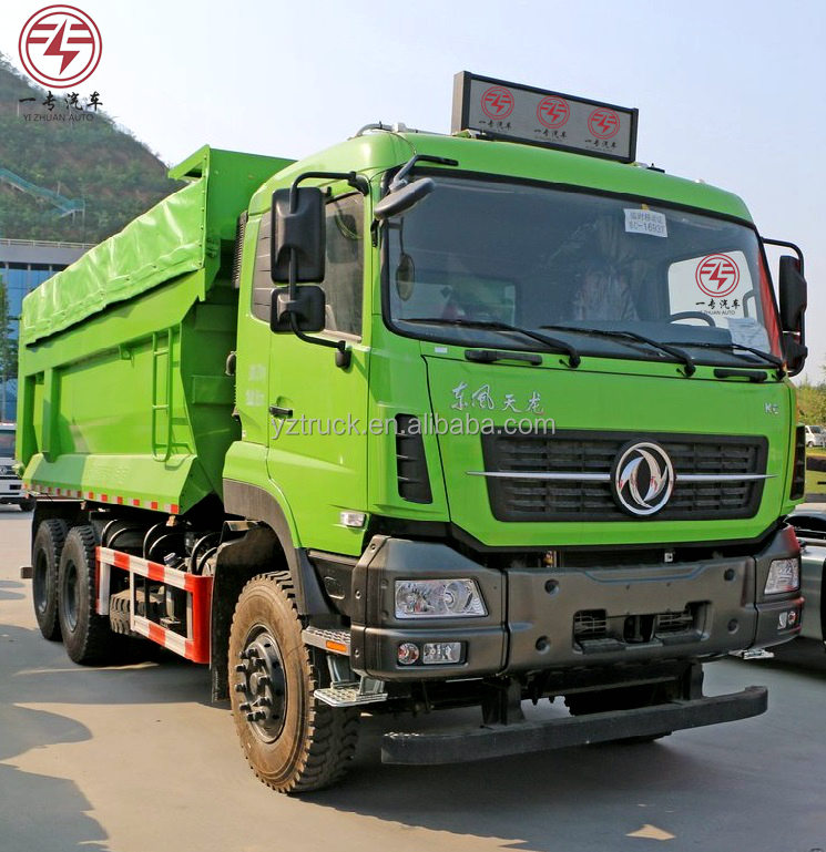 21T U-Shaped Cargo Box 6x4 Muck Ore Tipper Truck Dongfeng With Cummins Engine