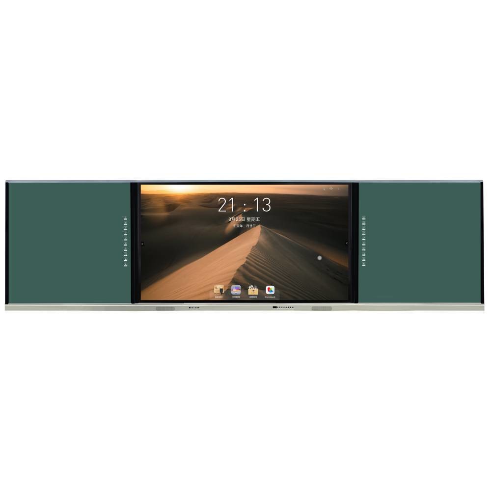 86 Inch Intelligent Blackboard Recordable Smart Screen Interactive Whiteboard With OPS 40 Touch Points Greenboard