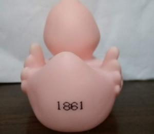 Wholesale River Racing Pink Personalized Floating Rubber Ducks , Weighted Plastic Ducks PH Free Vinyl from china suppliers