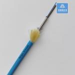 6 Cores Single Mode Spiral Armored Fiber Cable 5.0mm Blue LSZH Rodent Resistant