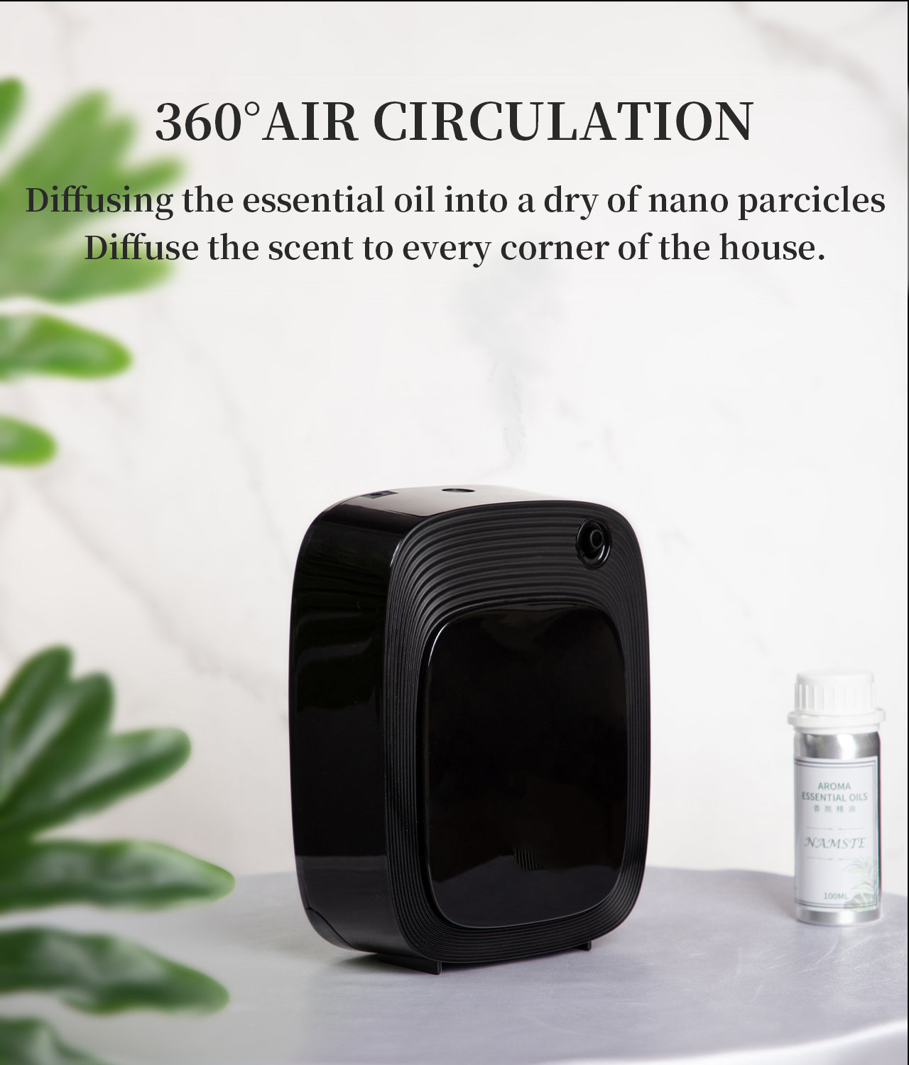 HOMEFISH OEM ODM Waterless Aromatherapy Air Diffuser Commercial 500-1000CBM