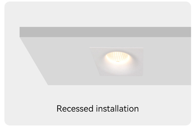 MR16 Recessed Spotlight Ø75mm Deep Anti-glare For Commercial