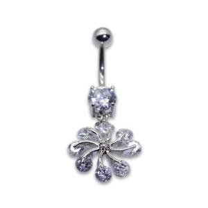 Wholesale 7mm Round zircon Belly Button Piercings Jewelry 316 Stainless Steel from china suppliers